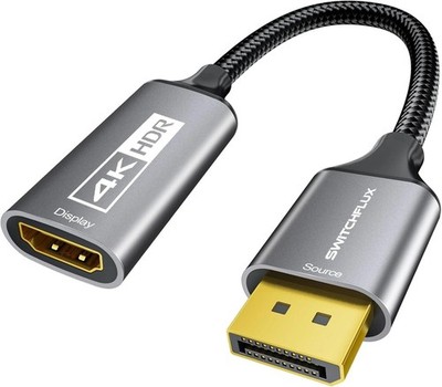Active DisplayPort to HDMI Adapter (4K@60Hz,1440P/2K@120Hz) Uni-Directional DP 1