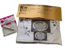 Vintage Quill Art Inc Quilling Quote and Border Kit 732 with Quilling Tool - Ne