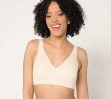 Gloria Vanderbilt Women's Bra Sz L Intimates Lycra Wirefree White A711772