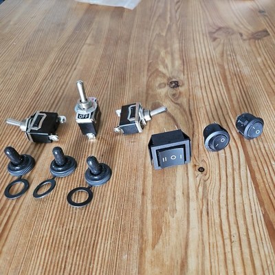 Restposten gemischt Ein/Aus Wippe Kippschalter Auto Boot Van Armaturenbrett 12V