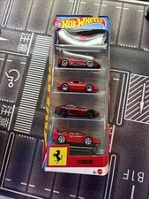 Hot Wheels 2026 Ferrari 5-Pack - 5 Vehicles, Red