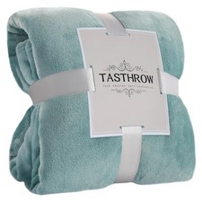 Bluishgreen Throw Blanket 60x80 Inches Soft Plush Cozy Fleece Flannel Throws