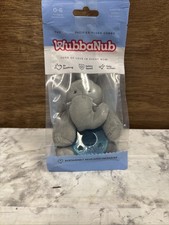 Gray Elephant WubbaNub Pacifier New Sealed Blue