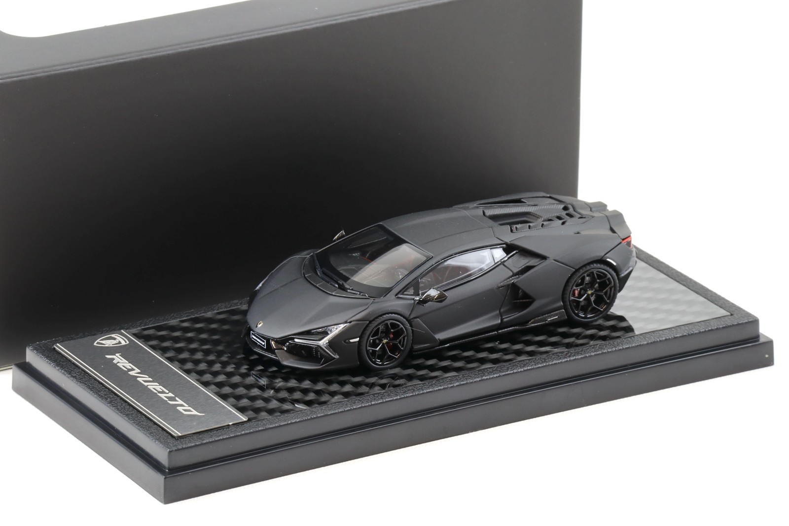 1:64 LCD Models Lamborghini Revuelto Coupe Matte Black LCD64042-BL