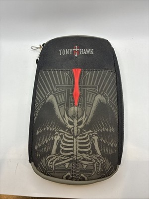 Case Logic Tony Hawk CD Carry Case Wallet Black Media Storage Skeleton Graphic