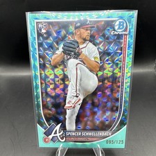 2025 Bowman Chrome Spencer Schwellenbach Aqua Geometric Refractor RC /125 #84