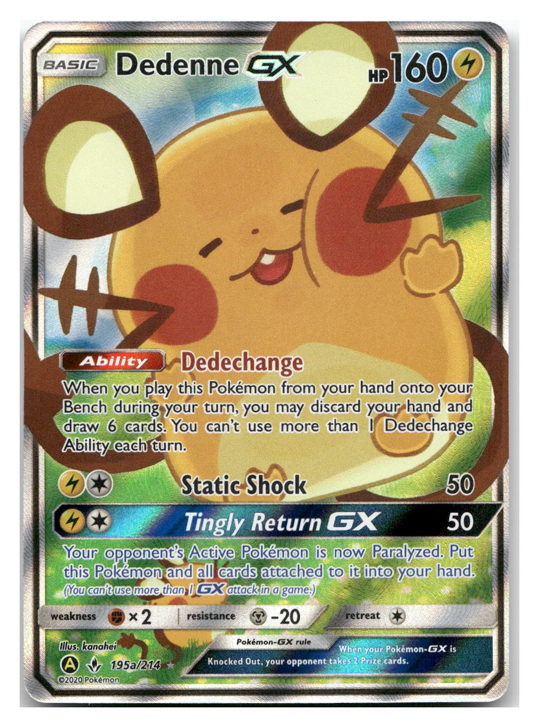 Dedenne GX [PR - 195a/214] Holofoil Pokemon NM