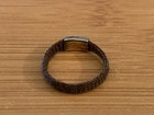 ANTIQUE VICTORIAN HAND WOVEN HAIR MOURNING GOLD FILLED RING MONOGRAM AJ SZ 5 — photo 3