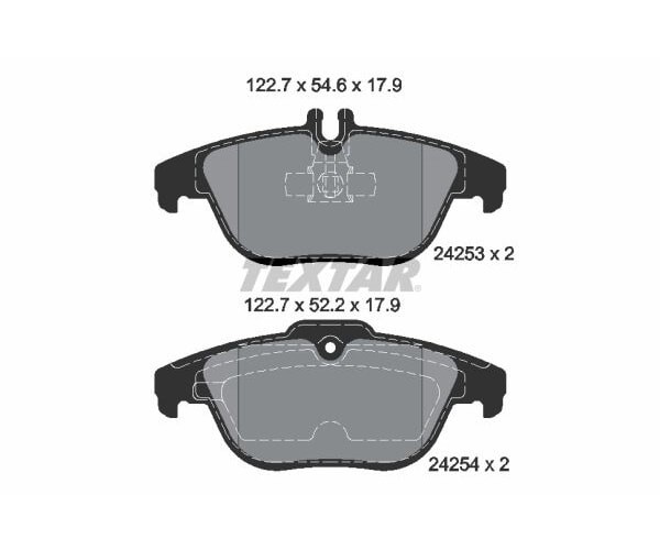 Textar Bremsbelagsatz Scheibenbremse FüR Mercedes C E Klasse W204 S204 C207 A207-image