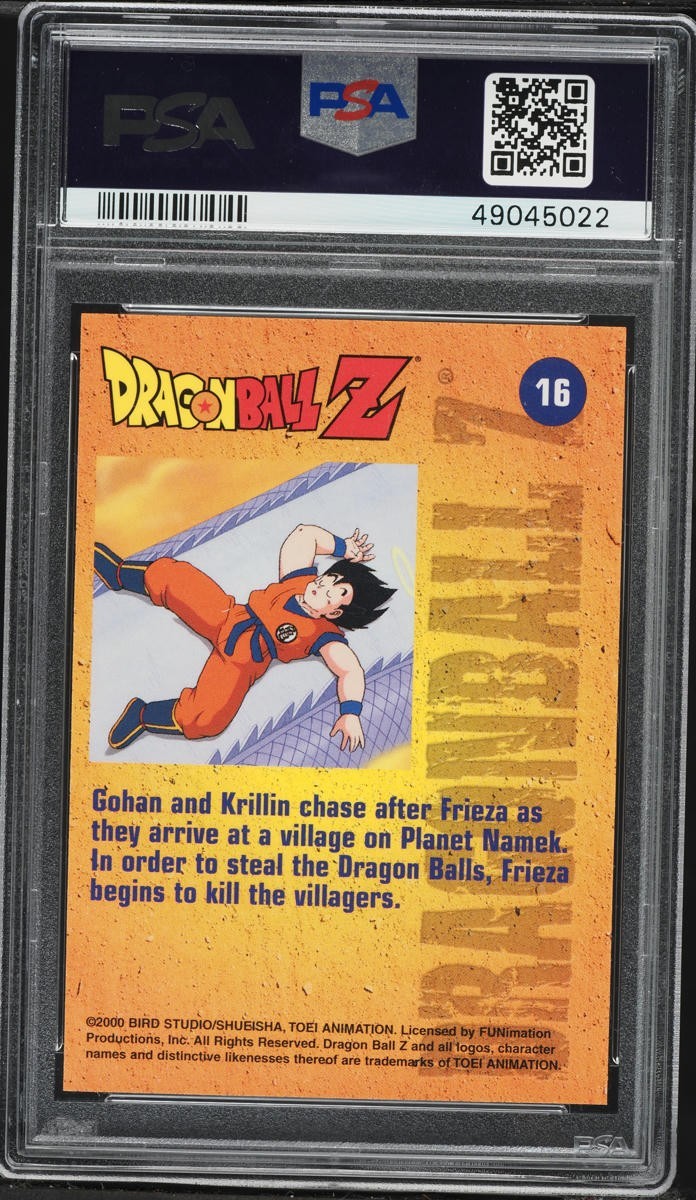 2000 Artbox Dragon Ball Z Chrome Archive Edition Gohan & Krillin... #16 PSA 10 view 2
