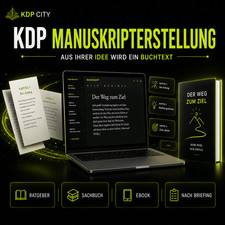 KDP Manuskripterstellung Ratgeber eBook Buchtext schreiben Service
