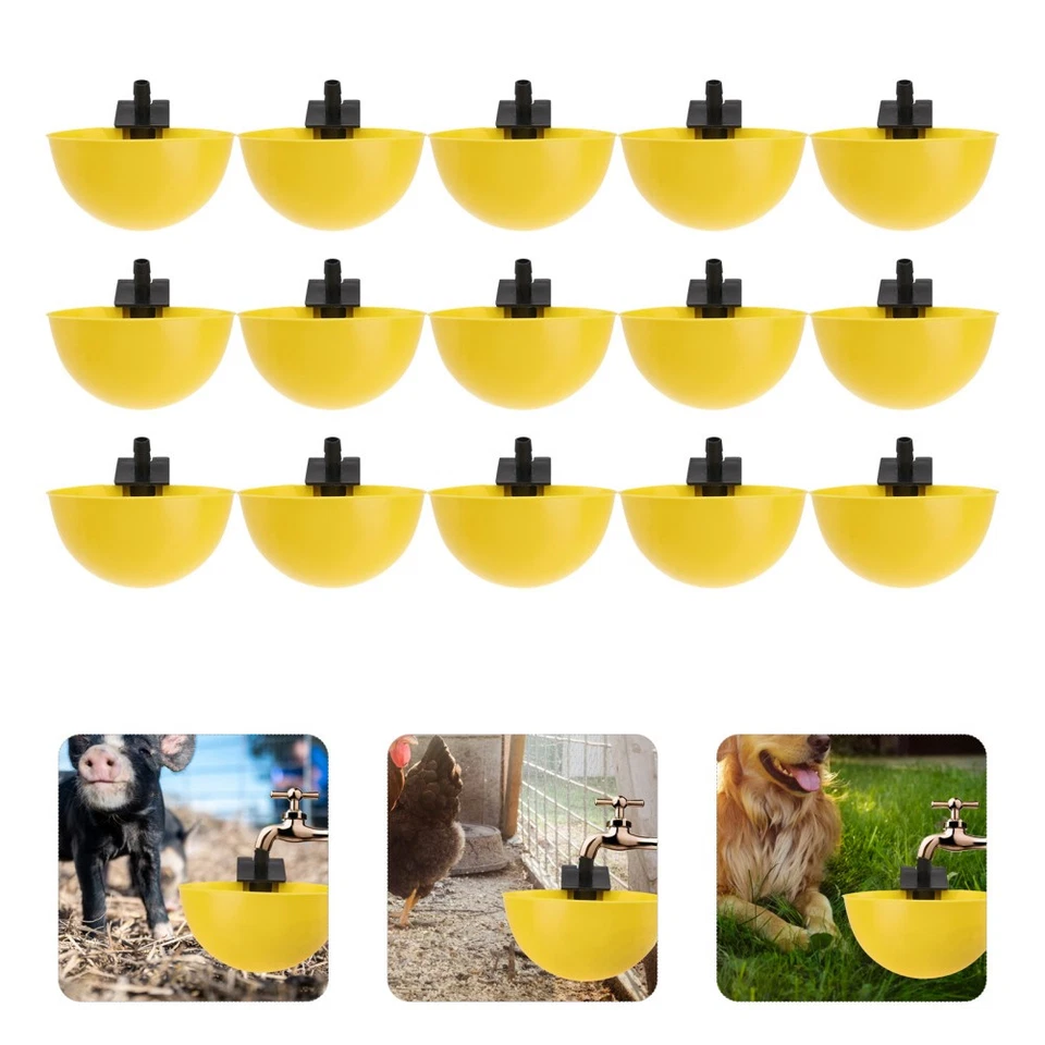  2 Pieces Futterautomat Geflügel Vogelwasserschale Futtermittelschale - Bild 3 von 4