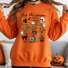 Tis The Season Halloween Sweatshirt Spooky Season Crewneck