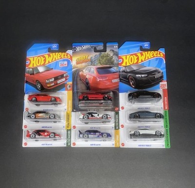 Hot Wheels Audi Lot Of 9 - Quattro, RS 6 Avant, RS E-Tron GT