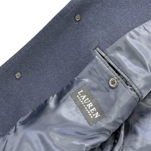 NWT Lauren Ralph Lauren Mens Luther Classic Fit Overcoat 38R in Midnight - $495 - Picture 7 of 14