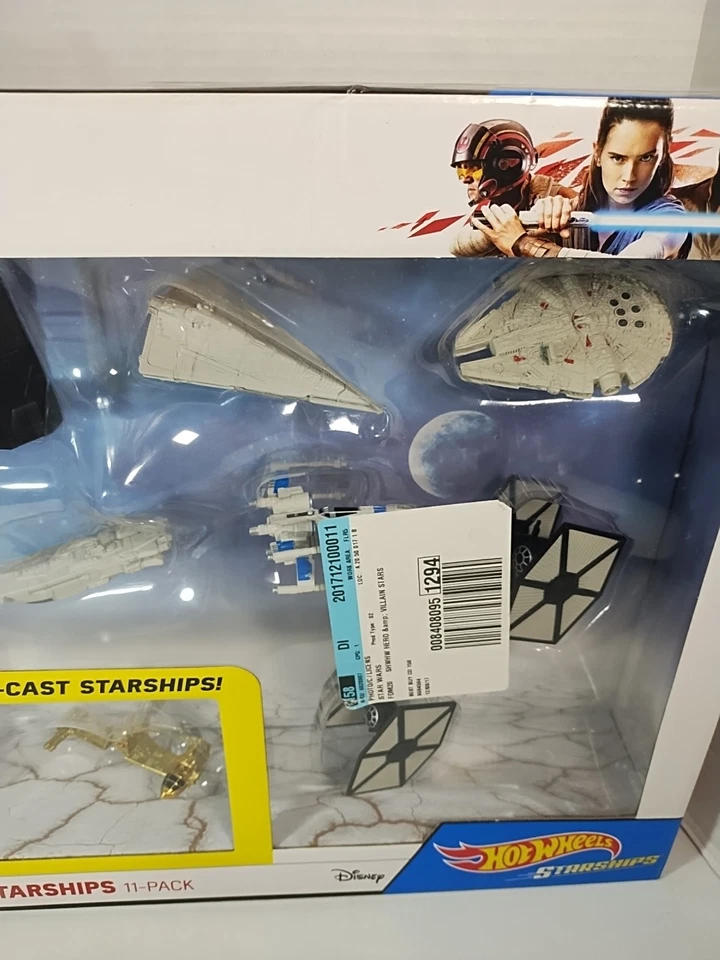 Hot Wheels Star Wars Hero & Villains Starships 11 Pack (2 Golden) Die Cast NUEVO  Foto 3 de 4