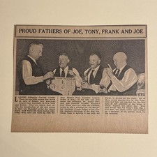 Joe DiMaggio Frankie Crosetti Lazzeri Fathers 1936 Sporting News Baseball 6X7