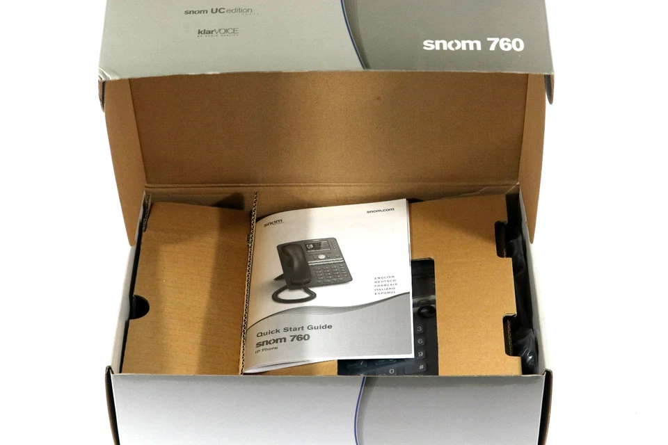  ⭐ BRAND NEW - Snom 760, SIP/ VOIP, 12-Line Desktop Set / Phone 3.5" LCD Display - Image 3 of 4