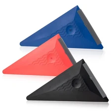 3 PCS Window Tint Triangle Squeegee with Silicone Edge Different Hardness Corner
