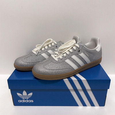 adidas Originals SAMBA OG W KI6264 Grau / Off White / Silber Metallic Damen