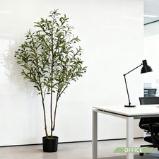 6ft Artificial Olive Tree Faux Potted Tree for Home  Office Decor