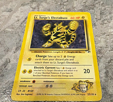 Lt Surge’s Electabuzz 27/132 Gym Heroes 2000 Pokemon Vintage Rare DMG