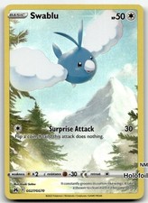 Swablu GG27/GG70 SWSH: Crown Zenith: Galarian Gallery Holofoil NM Pokemon