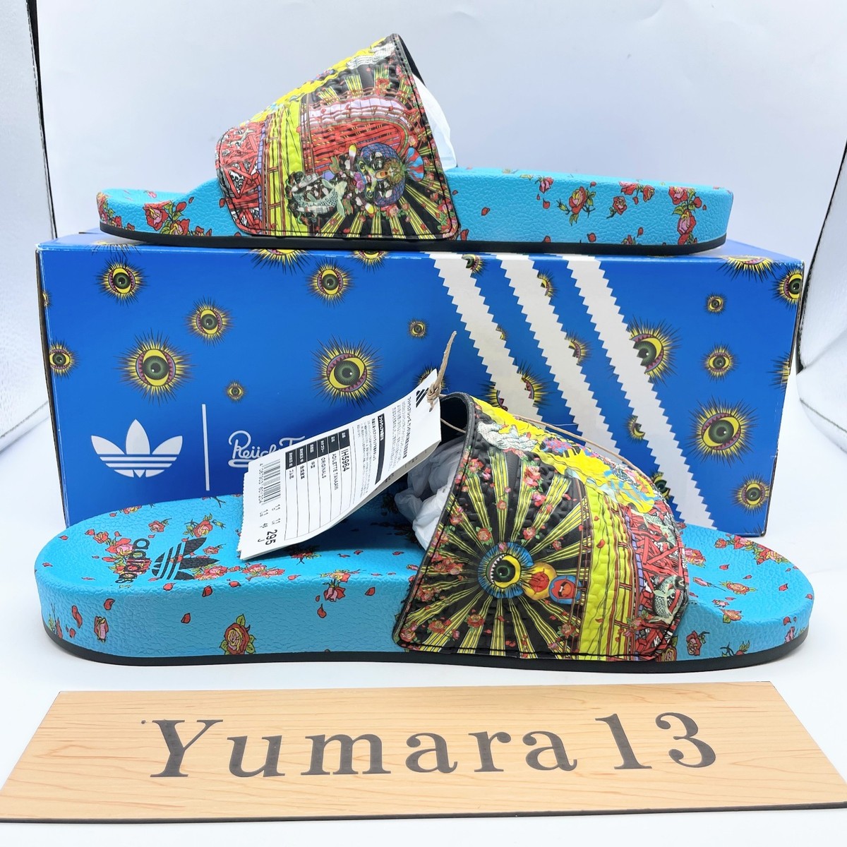 Keiichi Tanaami adidas Adilette Tanaami Signal Cyan IH5964 Men's