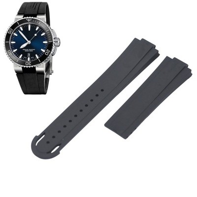 Aquis Date 43mm 01733 7653 4135-0742634EB 26mm Black Rubber Watch Strap For Oris