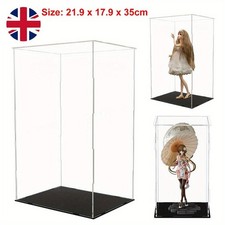 Large Acrylic Display Case Dustproof Box Perspex Clear Collectibles Model for