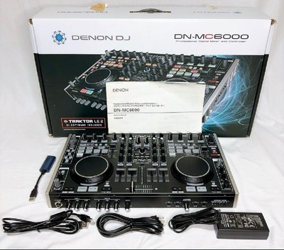 Denon DJ DN-MC6000 DJ Controller Mixer Schwarz Serato Traktor 4ch...
