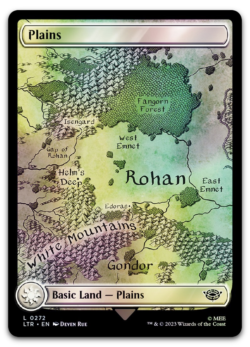 Plains (0272) #272 (Foil) (NM) Lord of the Rings LTR Magic MTG
