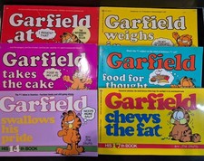 Lotto di 6 fumetti vintage Garfield Jim Davis (1,4,5 13, 14,17)
