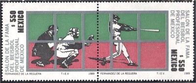 México 1287/88 1989 Salón Profesional de la Fama de Béisbol Profesional Méxi