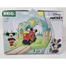 BRIO Disney Mickey Mouse Record  Play Train Station, 4 Pieces, 32270, EUC B