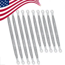 10PC Car Truck Firewall Engine Body Engine Ground Strap Tinned Copper Cable Kit