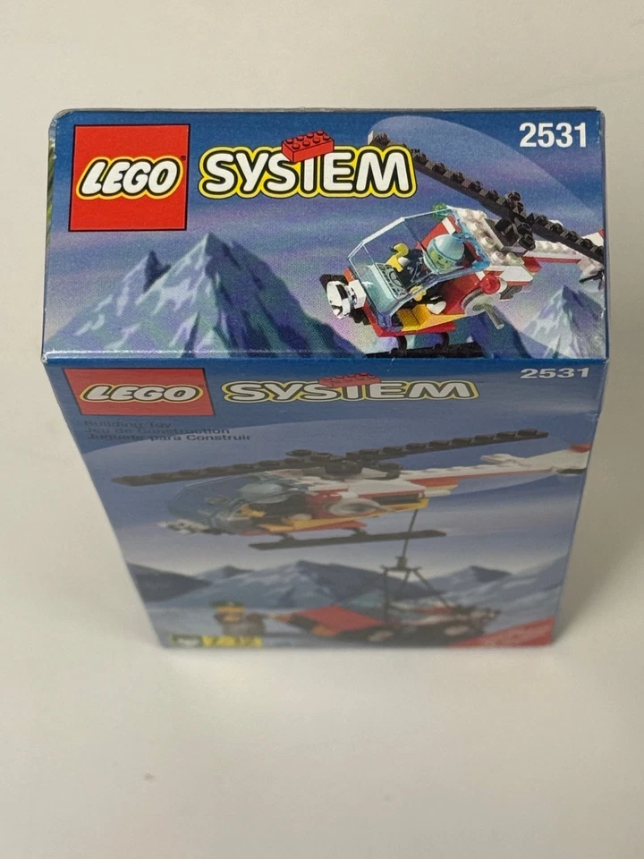 LEGO SYSTEM 2531 HELICÓPTERO DE RESCATE / JEEP ESPECIALMENTE HECHO PARA COMPAÑÍAS AÉREAS Foto 3 de 4