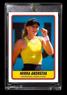2023 Mirra Andreeva Future Stars Rookie Card #131 Tennis Player w/Case