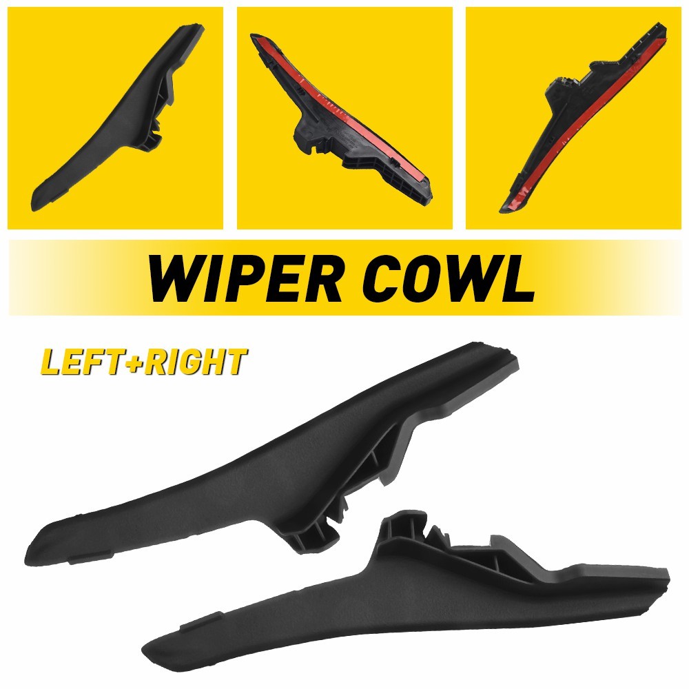 Windshield Wiper Cowl Extension Trim Hood Side Seal Fits 14-19 Toyota Corolla LE