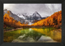 Panorama of Pearl Lake Framed Wall Art Poster Canvas Print Picture