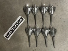 (8) Yamaha bass drum rod claw rods claws CHROME EIGHT #LF2