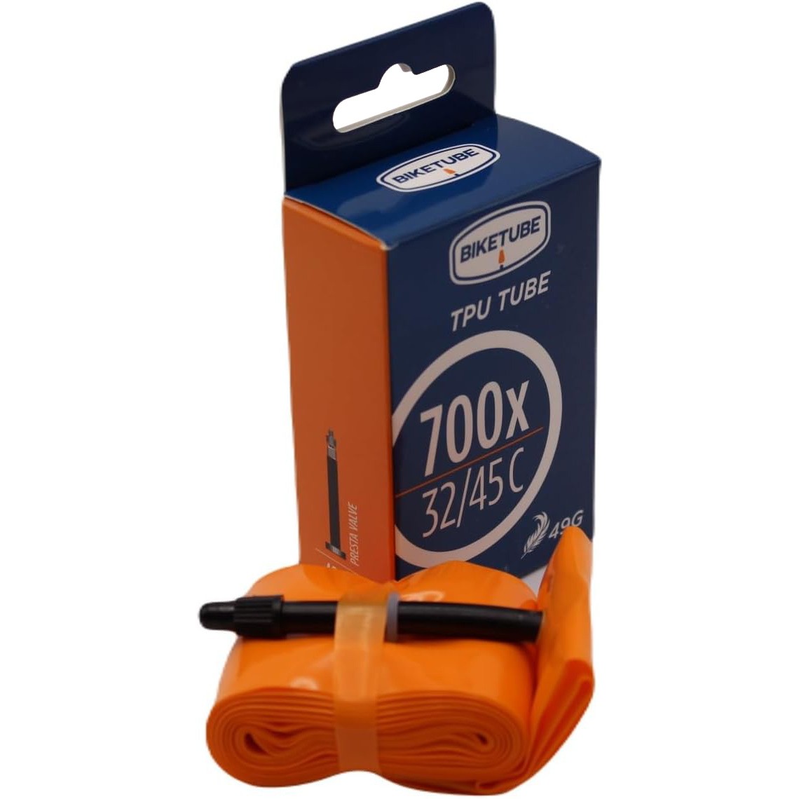 Дорожная трубка BikeTube из ТПУ 700x32-45 PV 48 мм 5290₽