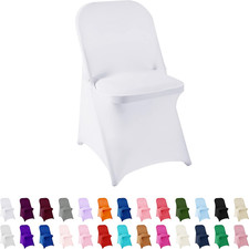 Spandex Chair Cover,25Pcs,Living Room Folding Chair Covers,Removable Chair Cover
