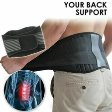 Universal Magnetic Back Support Belt Heat Therapy Waist Lumbar Care Massage