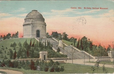 Canton OH-Ohio, The McKinley National Monument, c1914 Vintage Souvenir Postcard