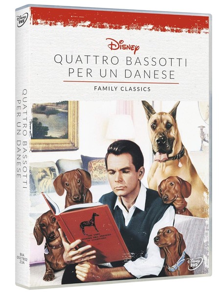 DVD Vier Dackel FÜR Einen DÄNen Disney Neu Versiegelt 1967-image