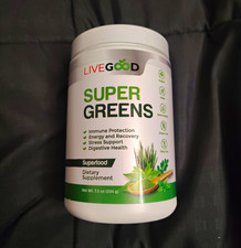 LiveGood Super Greens Superfood Powder Immune + Energy Support 7.2 oz (204 g)