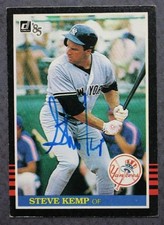 New York Yankees Steve Kemp signed autographed 1985 Donruss Blank Back Card +