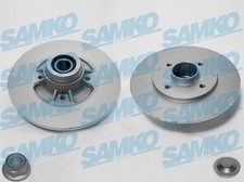 2x SAMKO Bremsscheiben Hinten für RENAULT 19 II Cabriolet (D53, 853) 238mm