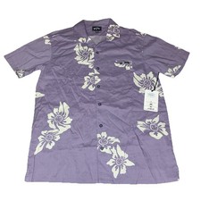 76 NWT Billabong Mens Short Sleeve Hawaiian Floral Shirt SUNDAYS XL Stretch